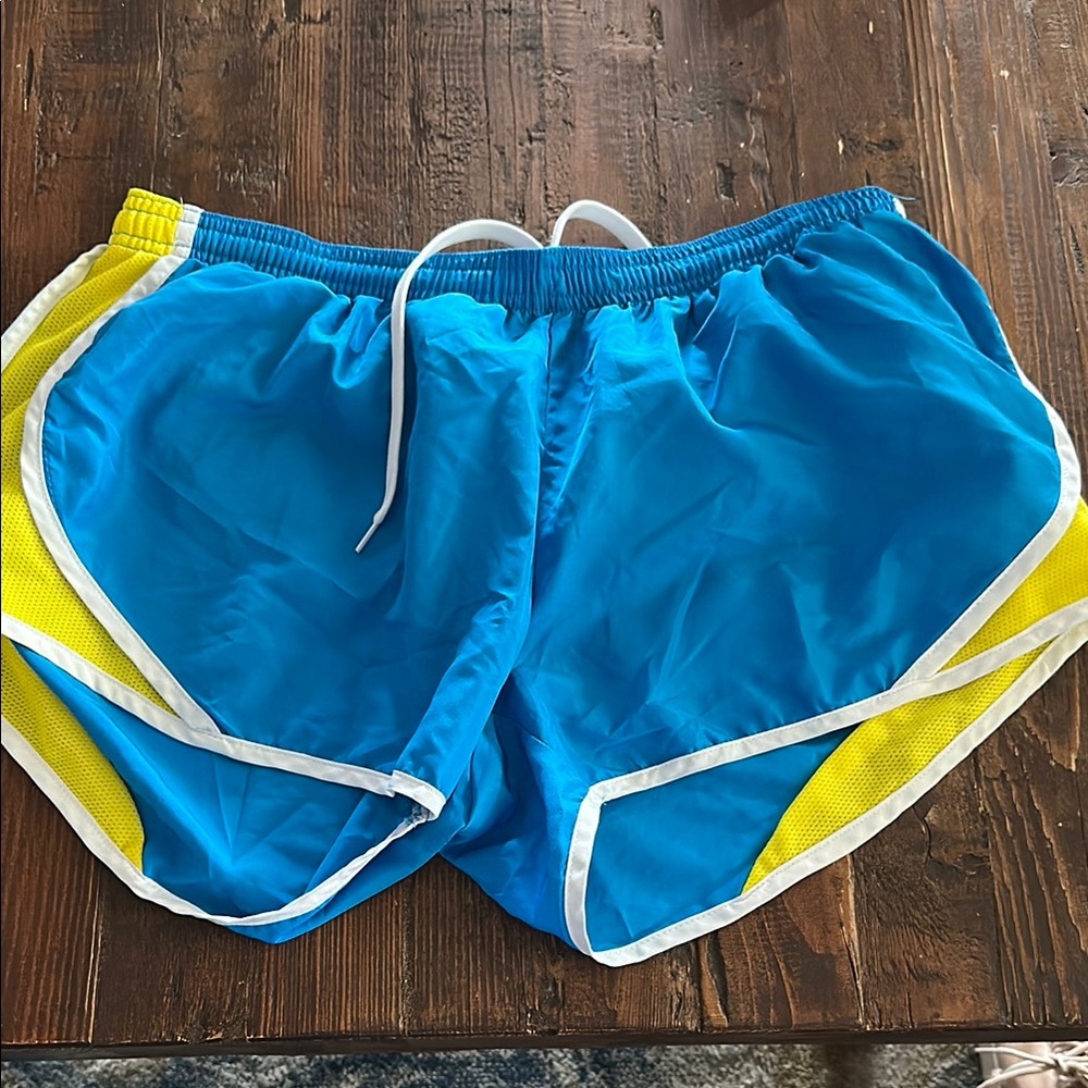Soffe Blue and Yellow Athletic Shorts